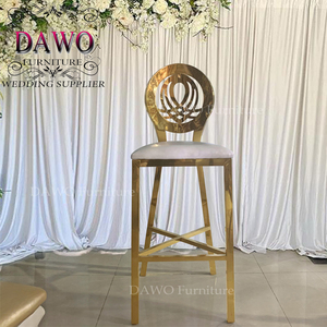 <strong>High</strong> Hollow Round <strong>Back</strong> Stainless Steel <strong>bar</strong> <strong>Stools</strong> Made in China - Product Image 3