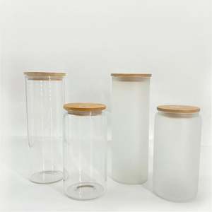 Gobelets en verre transparent givré de 25 oz pour sublimation, avec paille et couvercle en bambou, expédiés depuis notre entrepôt américain – Nouveauté ! - Product Image 6