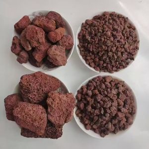 <span class=keywords><strong>Pierre</strong></span> <span class=keywords><strong>volcanique</strong></span> rouge et noire pour aménagement paysager, traitement des eaux usées, zone humide artificielle en provenance de Chine - Product Image 1
