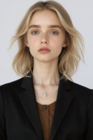 Collier en argent sterling 925 avec pendentif cœur, bijoux fins, moissanite ronde 1 carat VVS GRA, cadeau pour couple, directement de l'usine