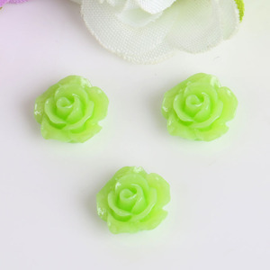 Roses en résine 10mm 12mm 18mm à dos plat pour nail art, accessoires de bijoux, décorations capillaires, motifs floraux, fournitures de bricolage - Product Image 4