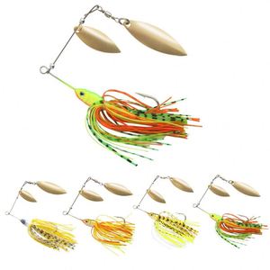 Señuelo de Pesca Artificial Multifunción de 13.5g, Señuelo Giratorio de Hundimiento Rápido con Lentejuelas de Silicona para Calamar, Pescado de Agua Salada, Lubina y Lucio - Product Image 1