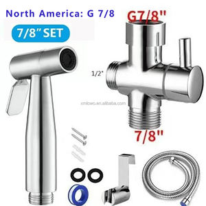 Rociador de bidé portátil de acero inoxidable 304 <span class=keywords><strong>LOWO</strong></span> para inodoro y cocina, juego de rociador de bidé portátil para inodoro, ducha - Product Image 3