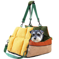 Sac de voiture pour chien spécial Pet Out, en coton PP, facile à nettoyer, coussin de nid pour chat détachable, couleur unie, vente en gros en Chine