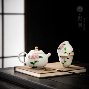 Dehua White Porcelain Teapot And Teacups Kung Fu <b>Tea</b> Set One Pot Two Cups With Lid Business Gift High End <b>Box</b> - Product Image 2