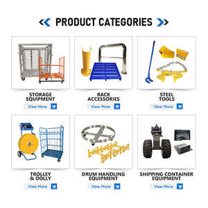 עגלת משטחים מפלדה דו-כיוונית, חד-צדדית, עמידה במיוחד, עם הגנה מפני קורוזיה, משטח מגולוון, קיבולת 1.5-6 טון. - Product Image 4