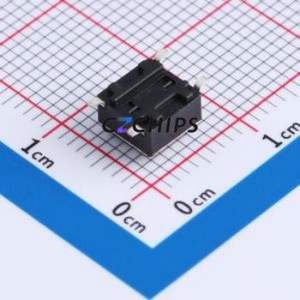 TS6645TP 250gf 013 Tactile Switch SMD-4P,6x6mm Switch Single Pole Single Throw Round Button 2.5N Vertical Mount - Product Image 2