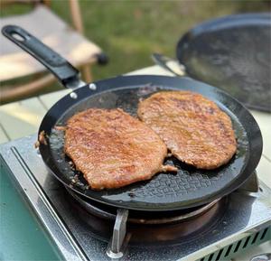 Sartén Tawa con doble ASA <span class=keywords><strong>Pizza</strong></span> Crepe Pan, Dosa, Roti Tawa, Budare Paw Bhaji para uso doméstico - Product Image 4