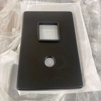 MCBKRPDIO Robinet mitigeur mural noir mat pour douche de salle de bain Système de douche à effet pluie avec douchette