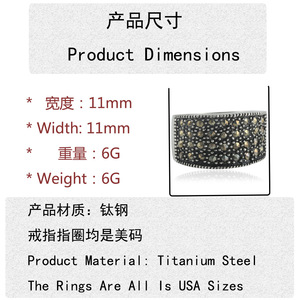 Yunnique – bague en acier inoxydable avec pierres précieuses pour femmes, style Punk, design géométrique, bijoux de fête, 21057 - Product Image 3