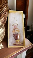 Flacon de parfum de luxe vide rechargeable en verre soufflé égyptien, flacon d'attar en gros pour marques de parfums et cadeaux d'événements