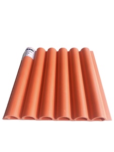 Phân vùng PVC tre tường Hội Đồng Quản trị gạch ốp rãnh trang trí bên ngoài WPC <span class=keywords><strong>Panel</strong></span> tường - Product Image 3