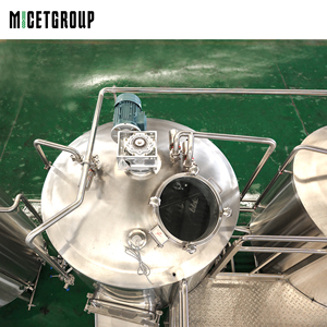 Équipement de brassage de bière artisanale de 500 litres à deux cuves, système de brasserie à chauffage à <span class=keywords><strong>la</strong></span> vapeur - Product Image 4