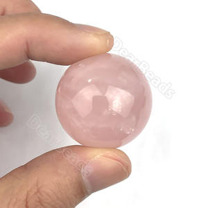 Vendita calda all'ingrosso 30mm pietra naturale lucidata pietra preziosa perline diaspro brecciato rosso sfera di pietra sfera di cristallo 3CM - Product Image 3