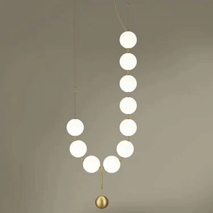 <span class=keywords><strong>Lustre</strong></span> suspendu moderne pour intérieur, style nordique, luxe, <span class=keywords><strong>boule</strong></span> de <span class=keywords><strong>verre</strong></span> - Product Image 2