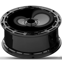 Roues forgées à revêtement noir brillant Aerodisc monobloc personnalisé pour Benz Classe G, BMW,Rangerover, Landrover, Cadallic, 23x10 PCD5x130