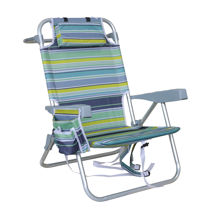 Оптовая продажа, портативное алюминиевое Пляжное Кресло для отдыха на открытом воздухе, складное кресло на шнуровке, низкое сиденье, складной рюкзак, пляжные кресла