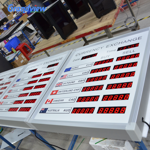 Tableau d'affichage des taux <span class=keywords><strong>de</strong></span> change des devises, couleur rouge, avec contrôle IR, pour intérieur/extérieur, pour banque, hôtel, centre commercial, magasin <span class=keywords><strong>de</strong></span> détail - Product Image 6