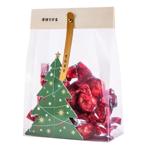 Sacchetti Monouso Personalizzati con Stampa, Buste in Plastica per Asporto di Biscotti, Caramelle, <span class=keywords><strong>Dolci</strong></span>, Snack, Confezioni Alimentari, Sacchetti Regalo Natalizi - Product Image 1