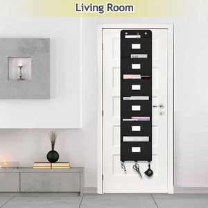 Over the Door <b>File</b> Organizer, 6 Pockets Mail Organizer Holder Wall Mount Hanging <b>File</b> <b>Folders</b> Storage Organizer for Office, Home - Product Image 6