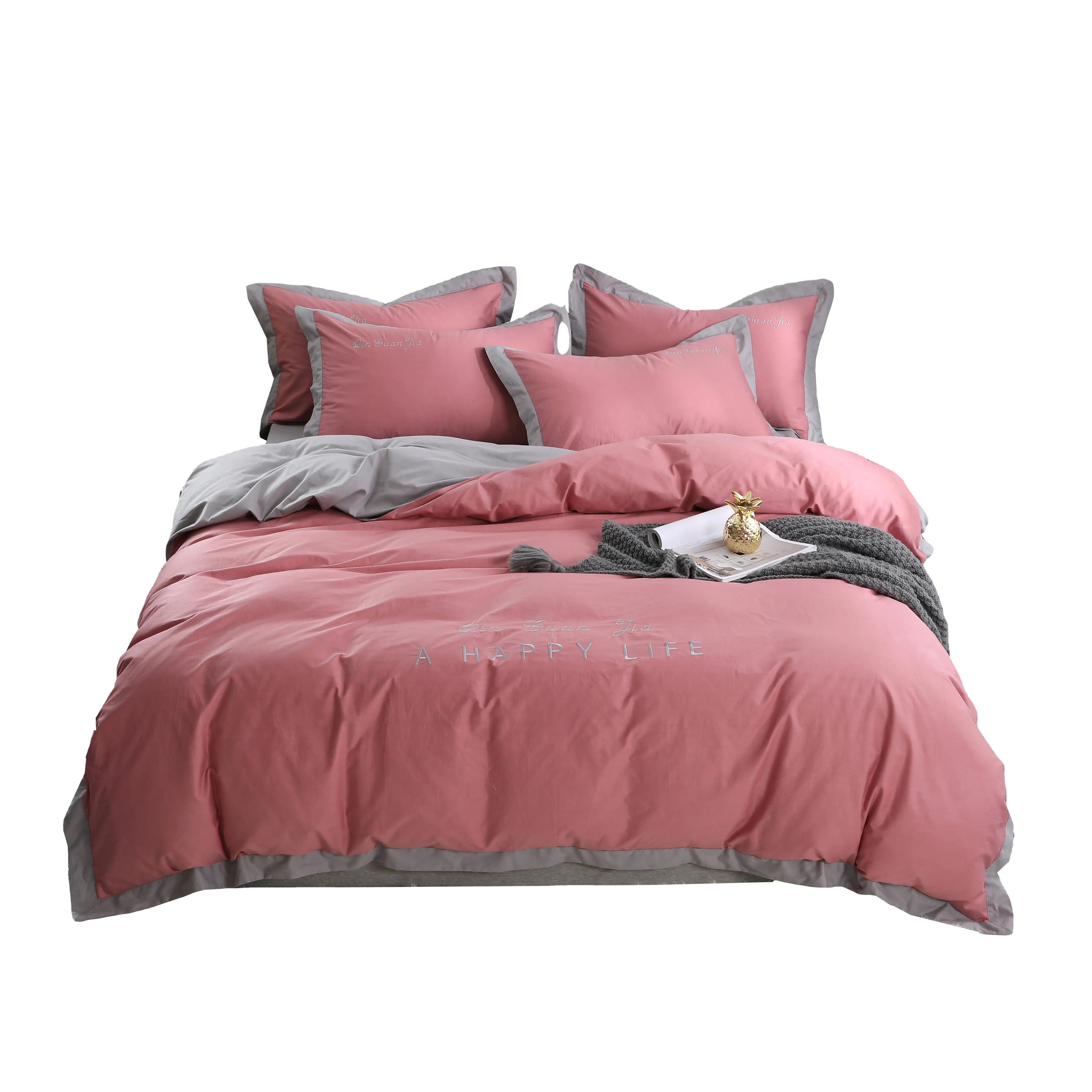 Parure de lit en Satin, plusieurs couleurs au choix, naturel, literie, livraison gratuite