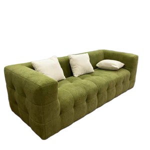 Sofá de Tela Convertible de Fila Recta con Diseño de Rollo de Malvavisco para Sala de Estar o Dormitorio - Product Image 5