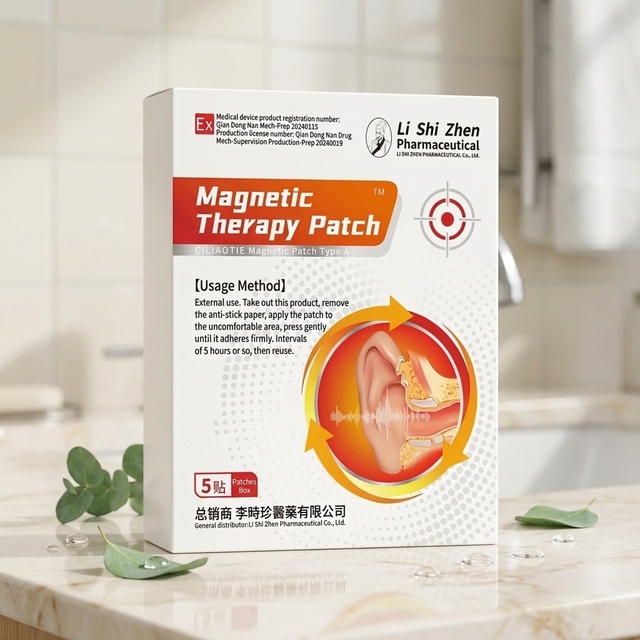 Herbal Magnetic Therapy Ear Care Patch with Medicated Pain Relief Medical Adhesive & Non-woven Fabrics OEM Custom