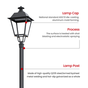 Lampe de jardin LED extérieure en PVC à haute luminosité, super brillante, étanche IP65, alimentée par courant alternatif/continu, avec télécommande - Product Image 2