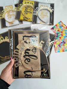 Set Fascia e Cerchietto da Sposa con Glitter Oro, Decorazioni per <span class=keywords><strong>Addio</strong></span> <span class=keywords><strong>al</strong></span> <span class=keywords><strong>Nubilato</strong></span>, <span class=keywords><strong>Accessori</strong></span> per Feste di <span class=keywords><strong>Addio</strong></span> <span class=keywords><strong>al</strong></span> <span class=keywords><strong>Nubilato</strong></span> - Product Image 3