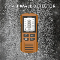 Nouvel arrivage usine : Détecteur mural 7-en-1 en plastique pour montants, métaux, bois et fils, indice IP42, garantie 1 an, précision de 1 %