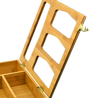 Organiseurs de tiroirs de cuisine en bois avec distributeur de film alimentaire, support de rangement en bambou pour sacs Ziplock