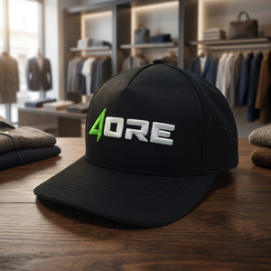 Custom 3D Puff Embroidery Logo Laser Cut Holes Snapback <b>Cap</b> Adjustable Breathable <b>Waterproof</b> Unisex Sports Casual Golfing <b>Cap</b> - Product Image 2