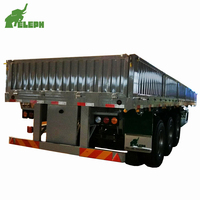 Semi-remorque à parois latérales amovibles pour le transport de marchandises agricoles et de marchandises en vrac