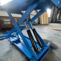 Elevador de Tijera Wolange International con Certificación CE, de Carga Pesada (3500 kg), Doble Cilindro, Elevación Media, para Sedanes/SUV/Vehículos Comerciales