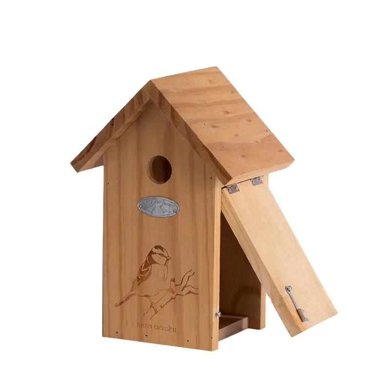 NK65 Factory Price Handwoven Birdhouses Home Wood Bird House Unique Product Mothers Day Gifts