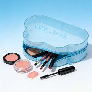 Customized Cloud Shape Waterproof Transparent TPU Cosmetic <b>Bag</b> Clear Zipper Makeup <b>Bag</b> <b>Travel</b> PVC <b>Wash</b> Toiletry <b>Bag</b> - Product Image 3