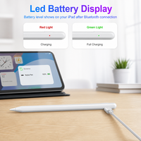 iPad Stylus Pen, pagina-omdraaien, handpalm-afwijzing, kantelgevoeligheid, Bluetooth, vibratiefeedback, magnetisch oplaadbaar, 2018-2026