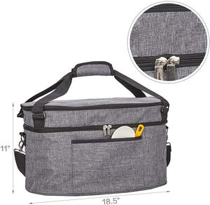 <strong>Slow</strong> <strong>Cooker</strong> <strong>Bag</strong> for Crock-Pot 6-8 Quart Insulated Travel Carrier with Easy to Clean Lining Carry Case with Top Zip Compartment - Product Image 2