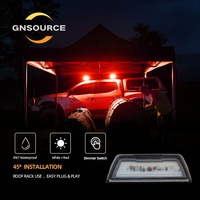 Projecteur de travail LED 12V DC super lumineux 5000K lumière du jour tricolore/bicolore 45 LED étanche à intensité variable pour extérieur 4x4/ATV/camion RoHS
