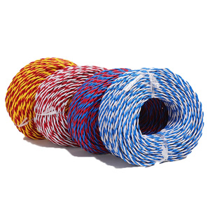 RVS-Twisted Pair 2 Core0.5 0,75 1 1.5 2.5 4 6mm <span class=keywords><strong>PVC</strong></span> Isolamento Cobre Cabo De Alimentação à Prova De Fogo Elétrico De Baixa Tensão Cabos - Product Image 4