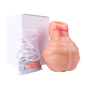 Cityfun Skin Penis Scrotum Pocket Silicone Delay Phallus Ejaculation <b>Dildo</b> Sheath Cock Extender Cock Enlarger Sex Toys for Men - Product Image 5