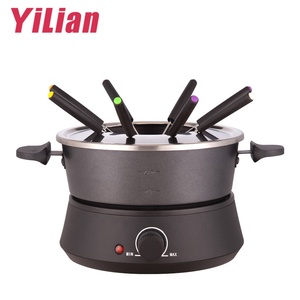 Chinois pas cher inox chocolat fromage marmite poteau électrique A Fondue <span class=keywords><strong>Raclette</strong></span> - Product Image 2