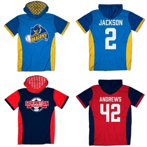 <span class=keywords><strong>Sudadera</strong></span> con Capucha de Béisbol Sublimada para <span class=keywords><strong>Hombre</strong></span>, Manga Corta, Logotipo Personalizado, Número, Uniforme de Equipo de Béisbol, <span class=keywords><strong>Sudadera</strong></span> Deportiva - Product Image 3