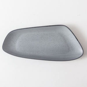 Tianshengjing — ensemble d'assiettes de vaisselle, vaisselle en porcelaine grise claire, paillettes en céramique Vintage créative, poisson Sushi, 12.5 pouces - Product Image 4