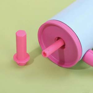 Gobelets à bec rabattable amovibles sans BPA Gobelet de 40oz en acier inoxydable plaqué noir de minuit étanche en vrac avec poignée - Product Image 3