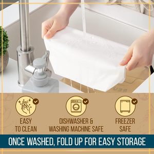 双层可重复使用的自制面包各种密封冷冻袋 - Product Image 5