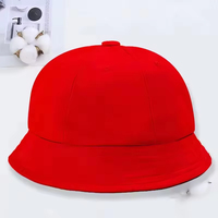 Topi Anak Balita Model Bucket Katun Warna-warni Sporty, Dapat Disesuaikan, Lucu, Gaya Kekinian, Logo Custom, Musim Panas