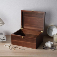 Boîte de rangement de souvenirs en bois personnalisée, emballage cadeau, type rabattable, boîte à bijoux, montre, collier, boucles d'oreilles