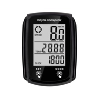 Ordinateur de vélo lumineux étanche avec rétroéclairage, version anglaise filaire, écran tactile, compteur kilométrique pour vélo de route et VTT