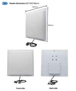 Lector <span class=keywords><strong>RFID</strong></span> <span class=keywords><strong>UHF</strong></span> 860-960MHz de Largo Alcance, USB RS232 TCP/IP, Material ABS, Antena Integrada de 12dbi, SDK Gratuito, para Estacionamiento de Vehículos - Product Image 5